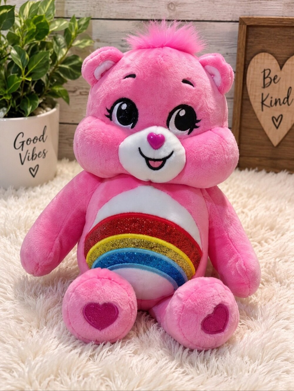 🐻 Care ❤ Bears cheer rainbow cute belly Teddy
